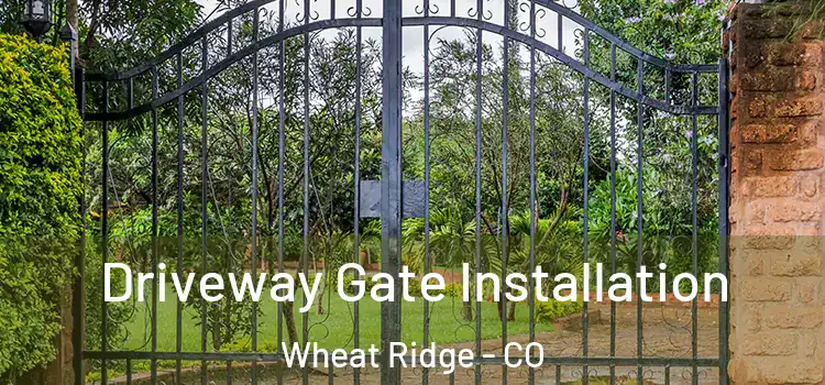  Driveway Gate Installation Wheat Ridge - CO