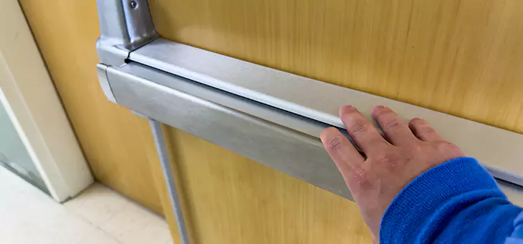 Installing a Push Bar on a Door Wheat Ridge